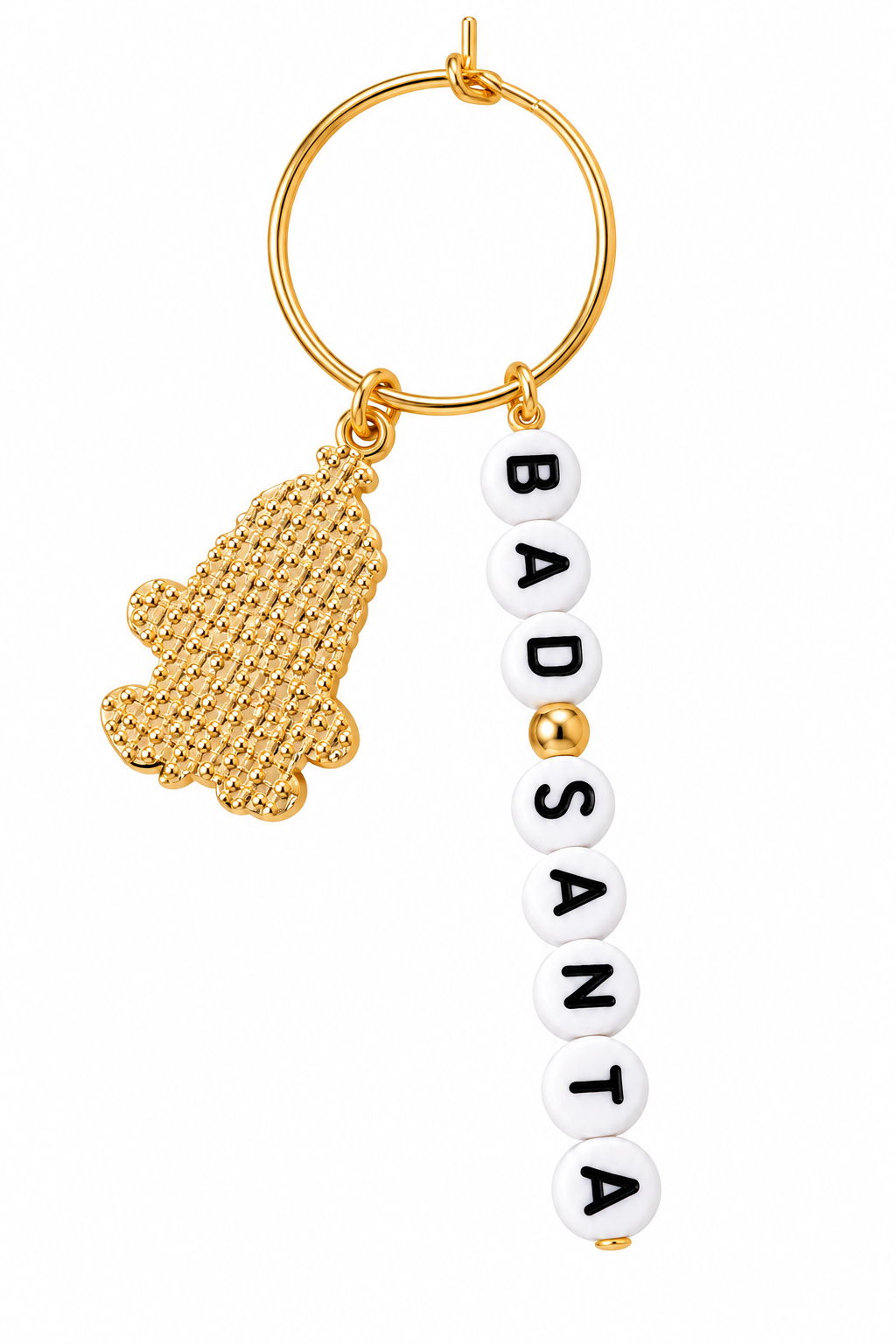 Bad Santa Wine Charm