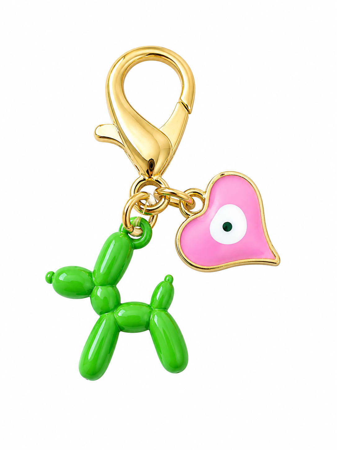 Puppy Pop Green & Pink Charm Set