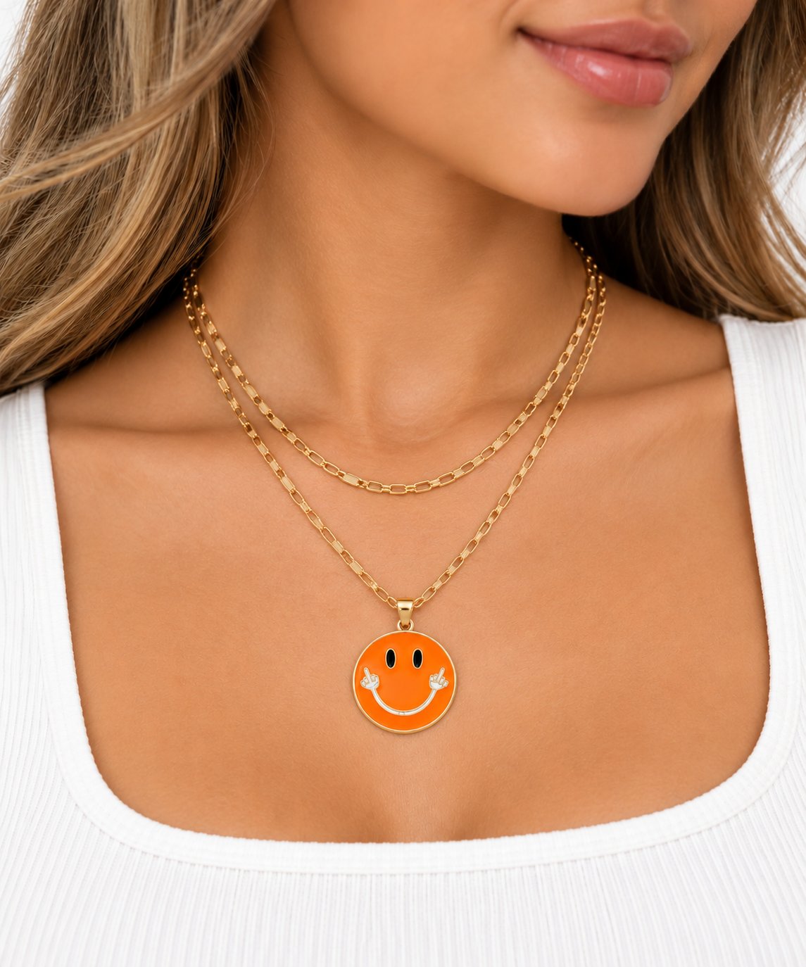 Baddie Smiley Necklace