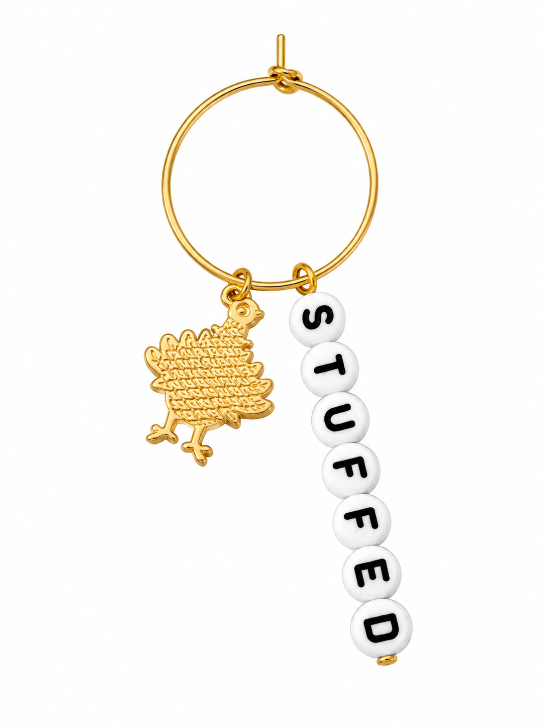Stuffed Turkey Wine Charm