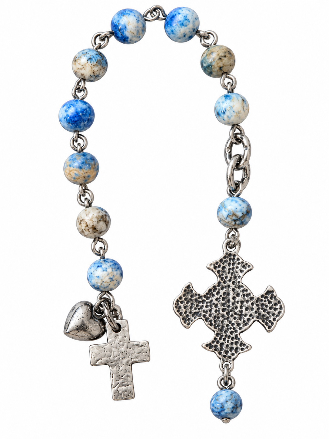 Heavenly Blue Pocket Prayer Beads