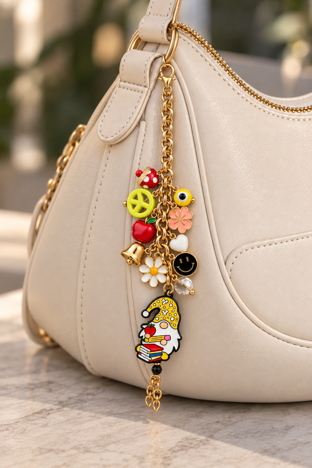 The Teacher Gnome Charm Chain