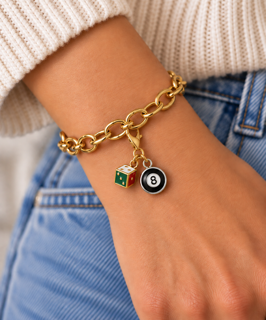 All Bets On You Charm Set