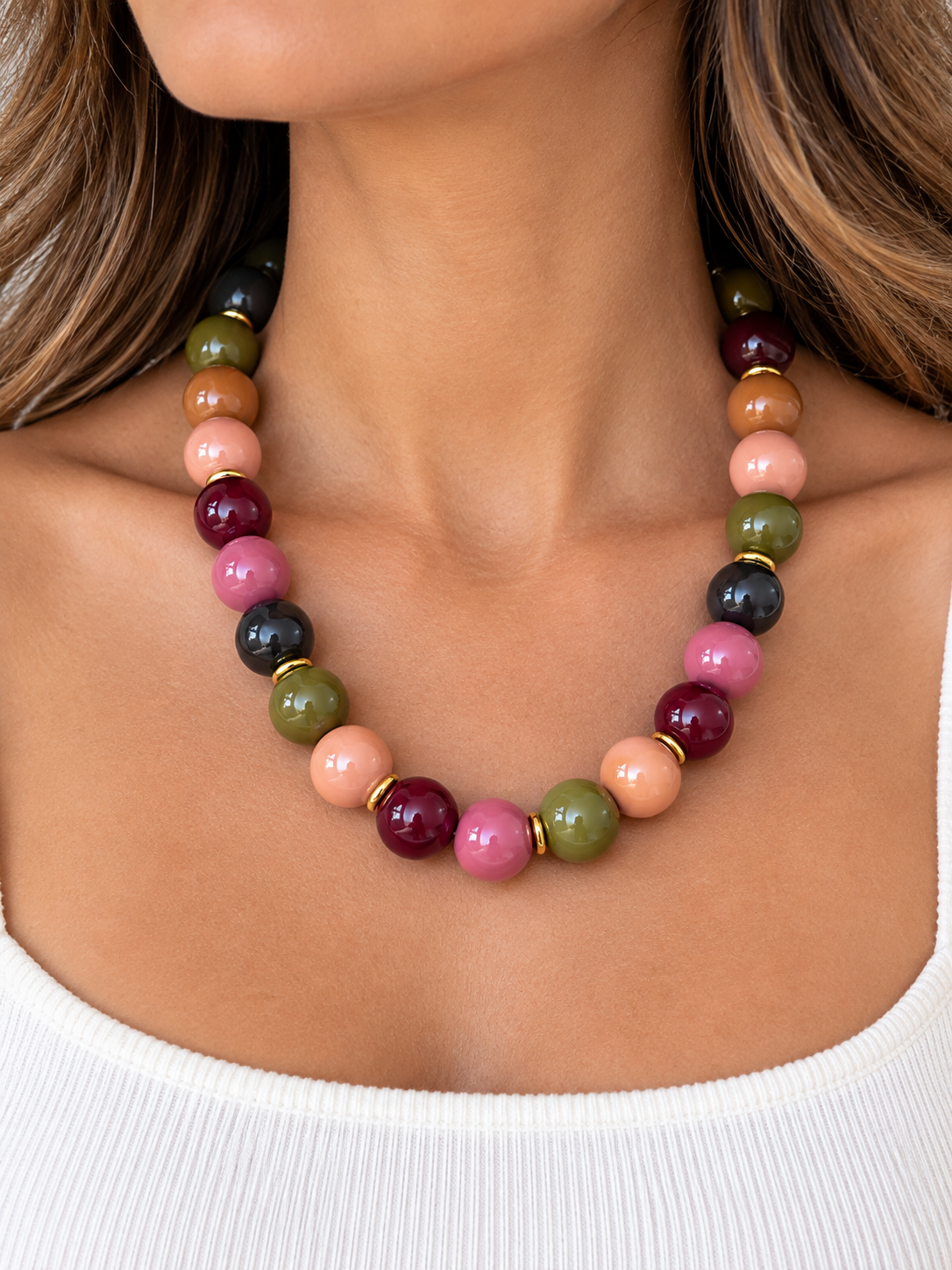 Autumn Muse Beaded Necklace