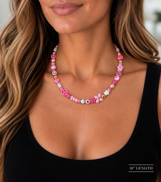 Blushing Good Vibes Necklace