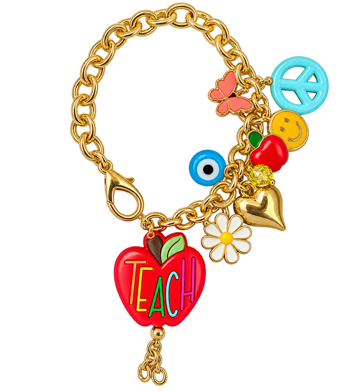 A+ Teacher Charm Bracelet