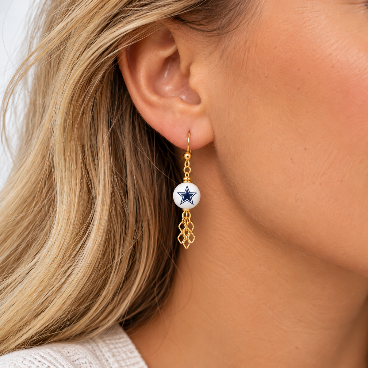Dallas Star Dangle Earrings