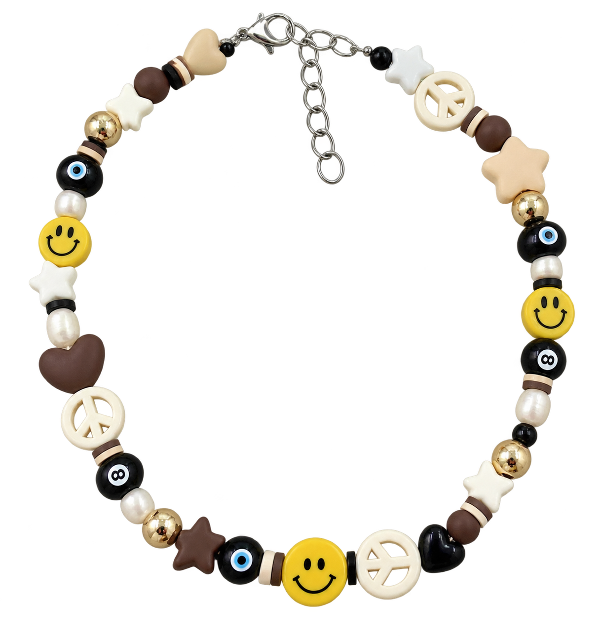 Smiley & Spice Beaded Necklace