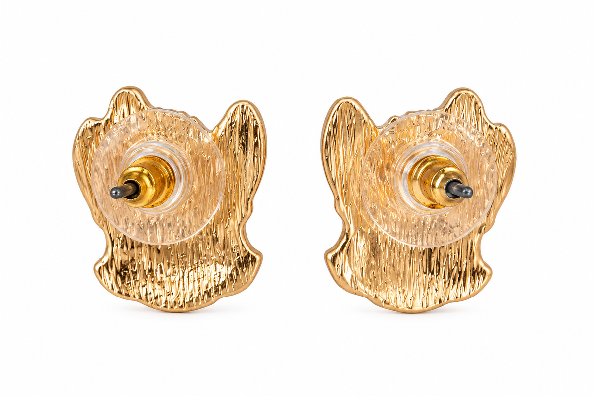 Holly Jolly Corgi Stud Earrings