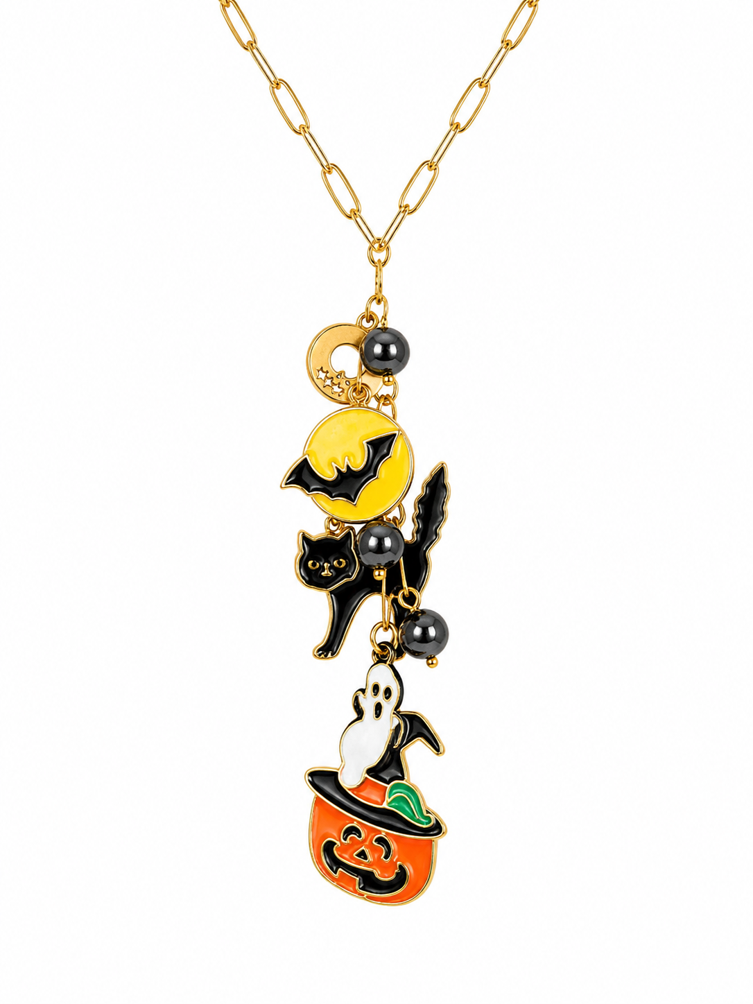 Midnight Mischief Charm Necklace