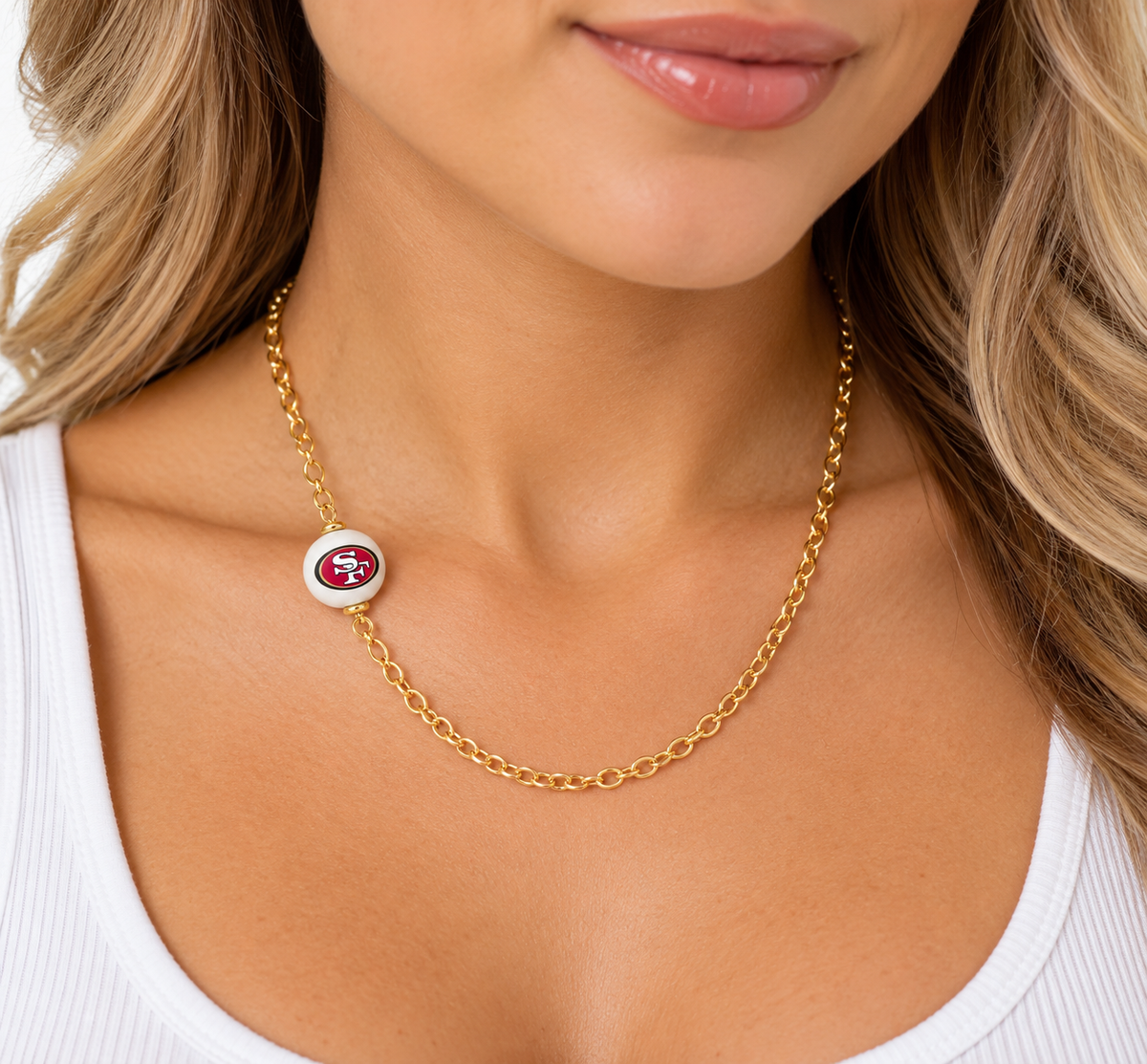 49ers Faithful Gold Chain Necklace!