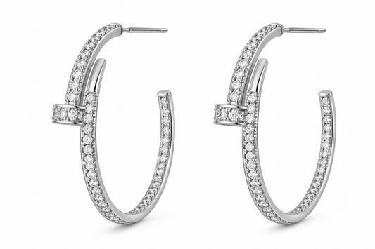 Luxe Wrap Sparkle Hoops