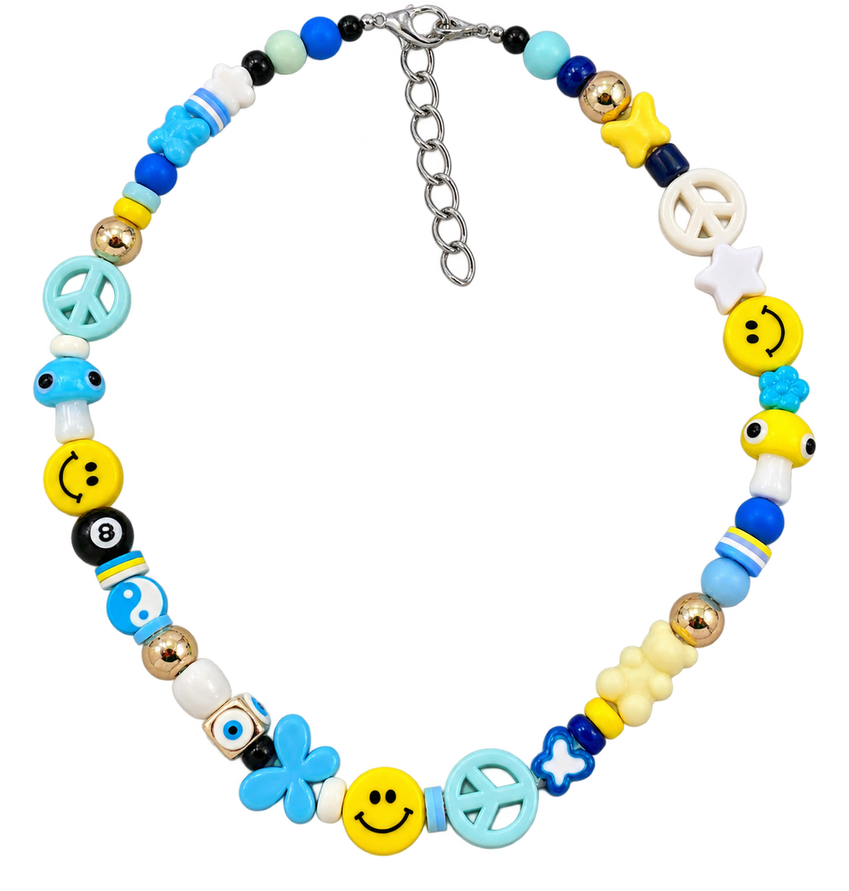 Blue Skies Beaded Necklace