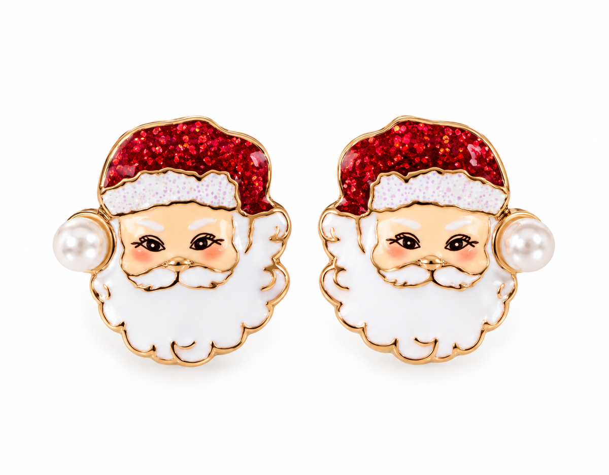 Here Comes Santa Studs