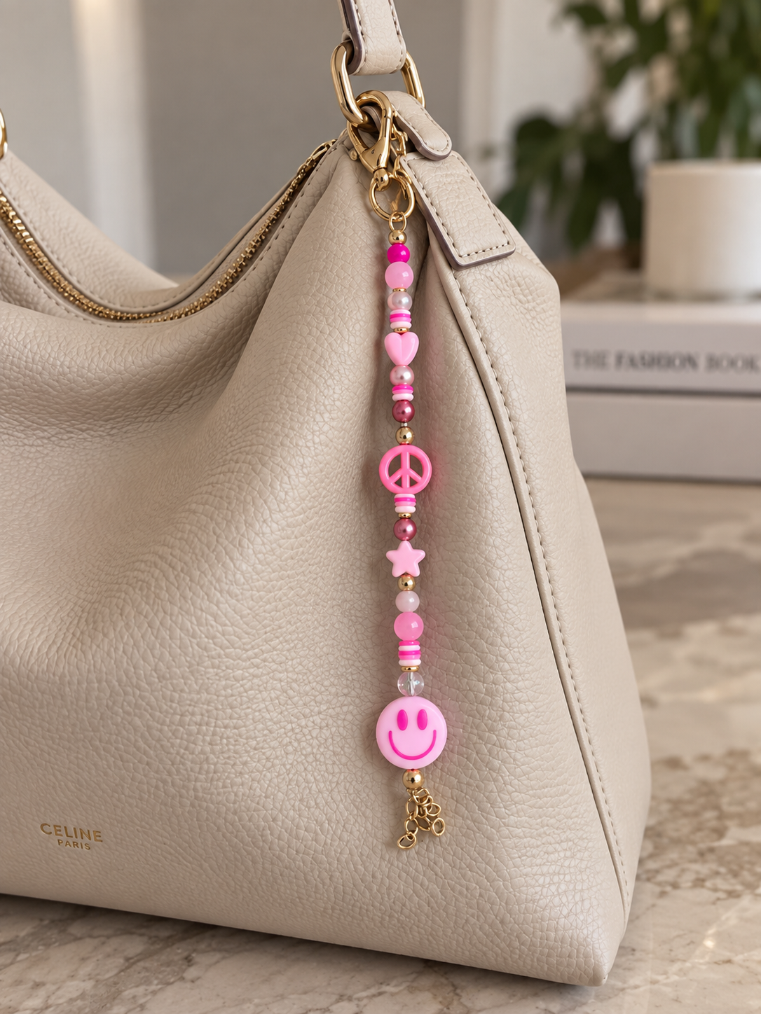 Tickled Pink Bag Charm