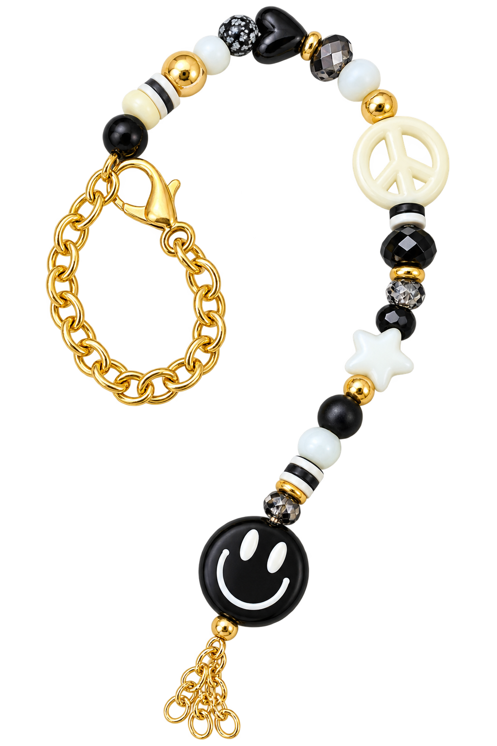 Smiley State of Mind Bag Charm