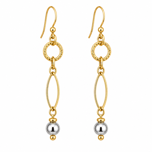 Silver Pearl Drop Earrings