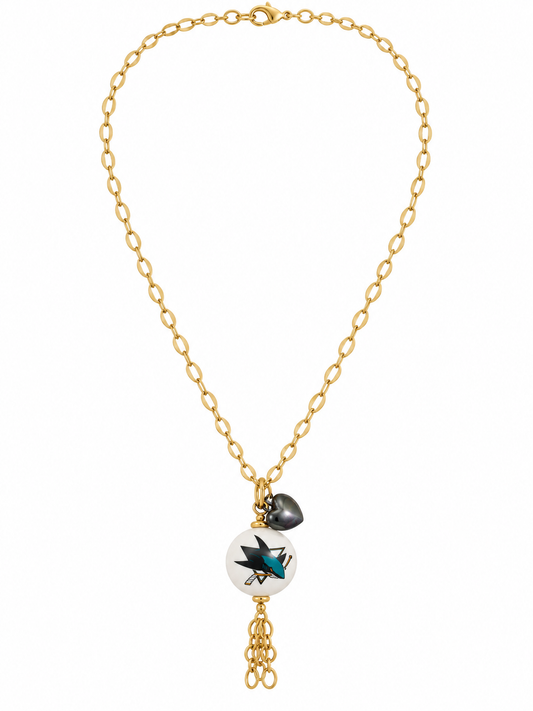 Sharks Spirit Gold Charm Necklace