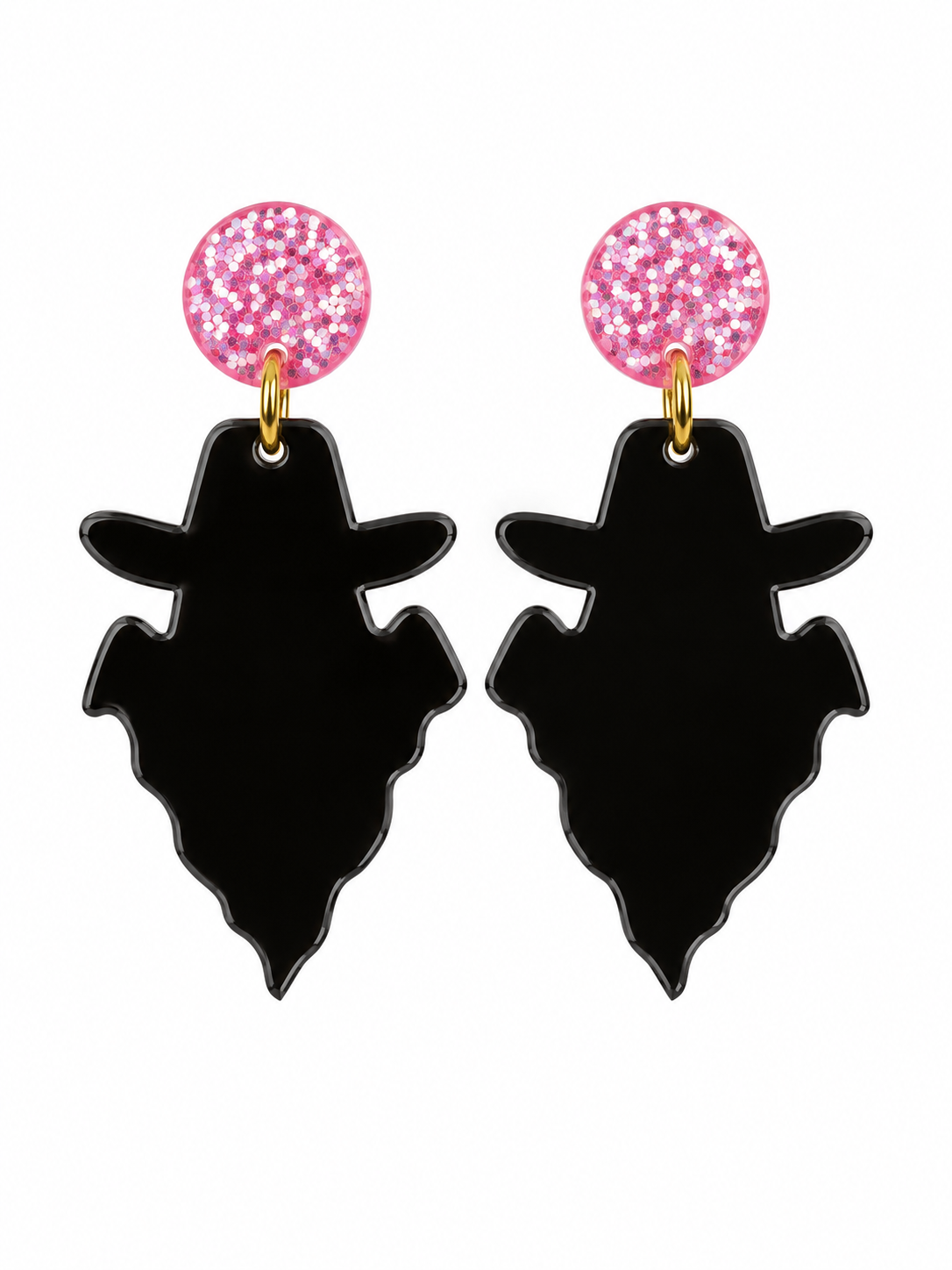 Pink Rodeo Ghost Earrings