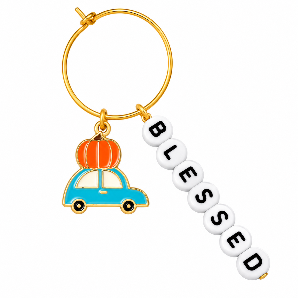 Pumpkin Patch Blessings Wine Charm