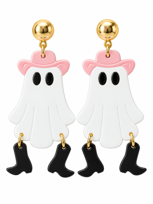 Cowgirl Up Ghost Dangle Earrings
