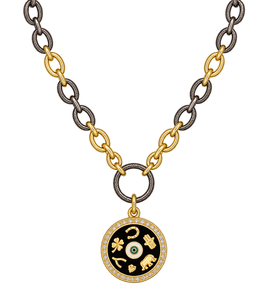 Lucky You Mixed Metal Necklace