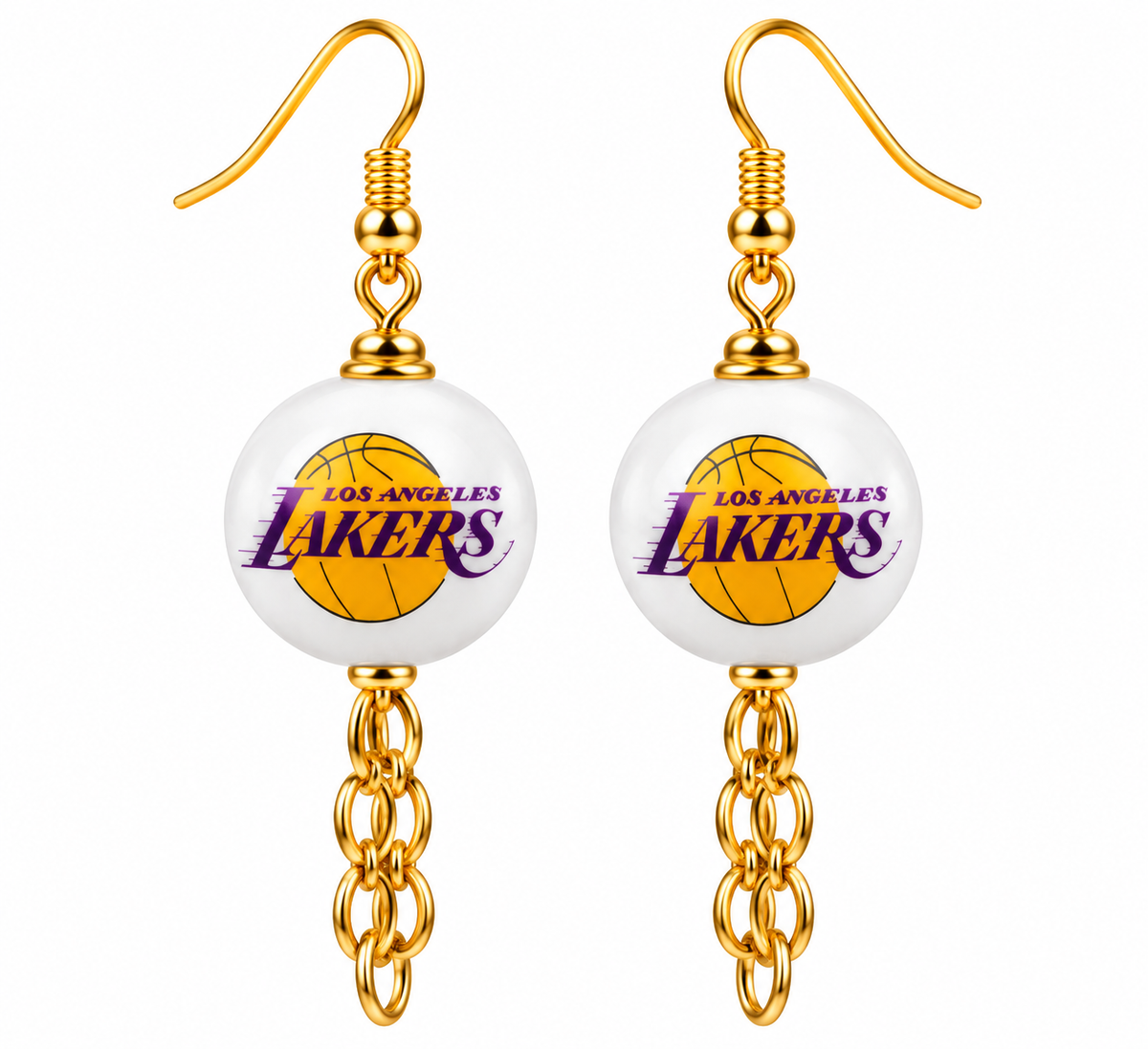 LA Lakers Courtside Glam Earrings