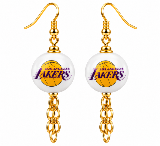 LA Lakers Courtside Glam Earrings