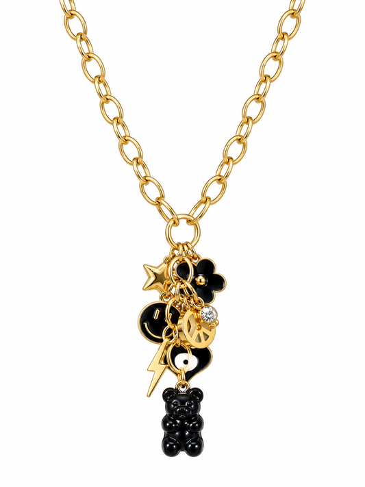 Midnight Gummy Charm Necklace