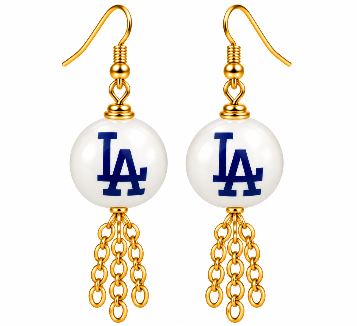 LA Dodgers Blue & Gold Spirit Earrings