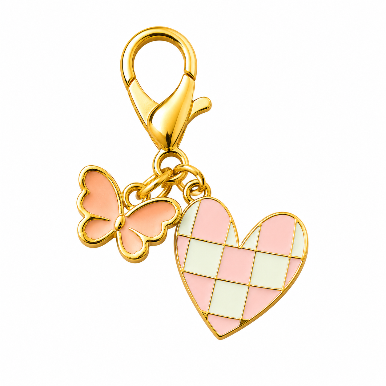 Love Takes Flight Pink Charm Set