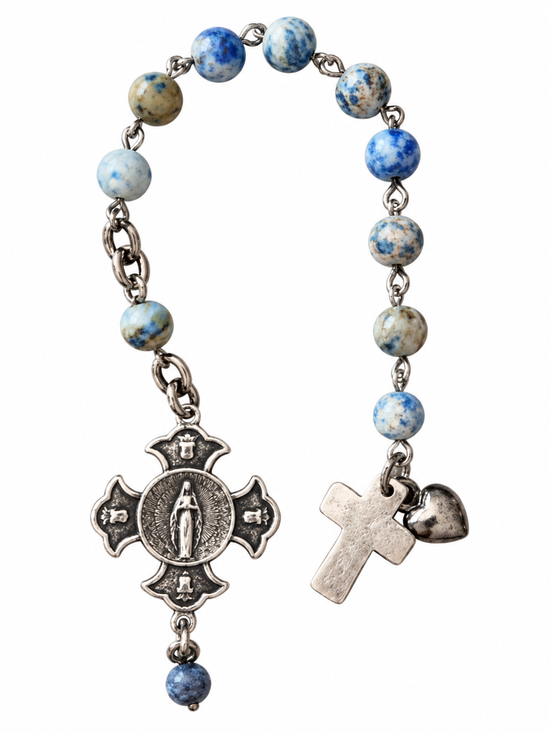 Heavenly Blue Pocket Prayer Beads
