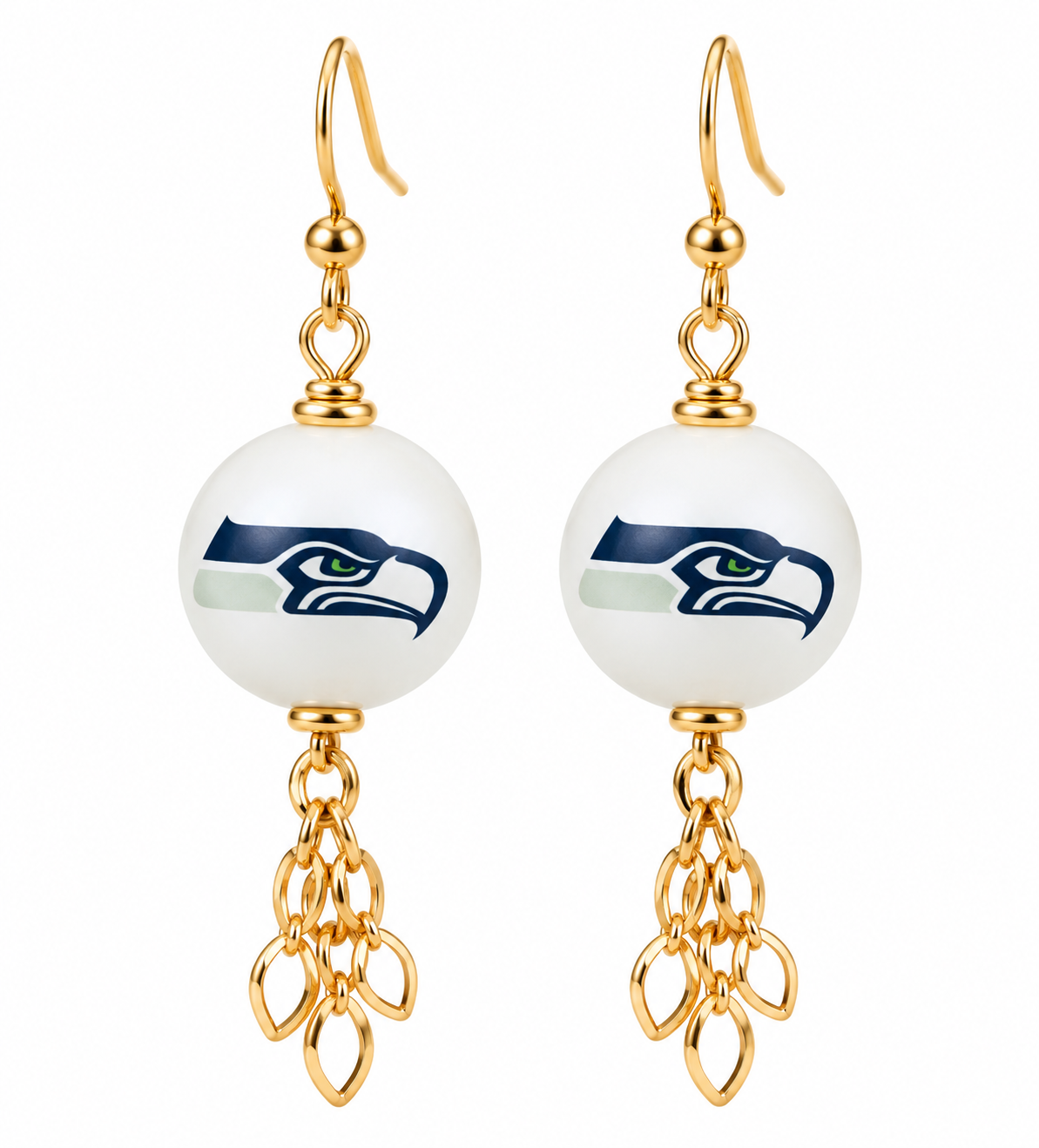 Seahawks Game Day Glam Tassel Earrings