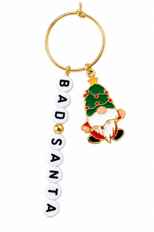 Bad Santa Wine Charm