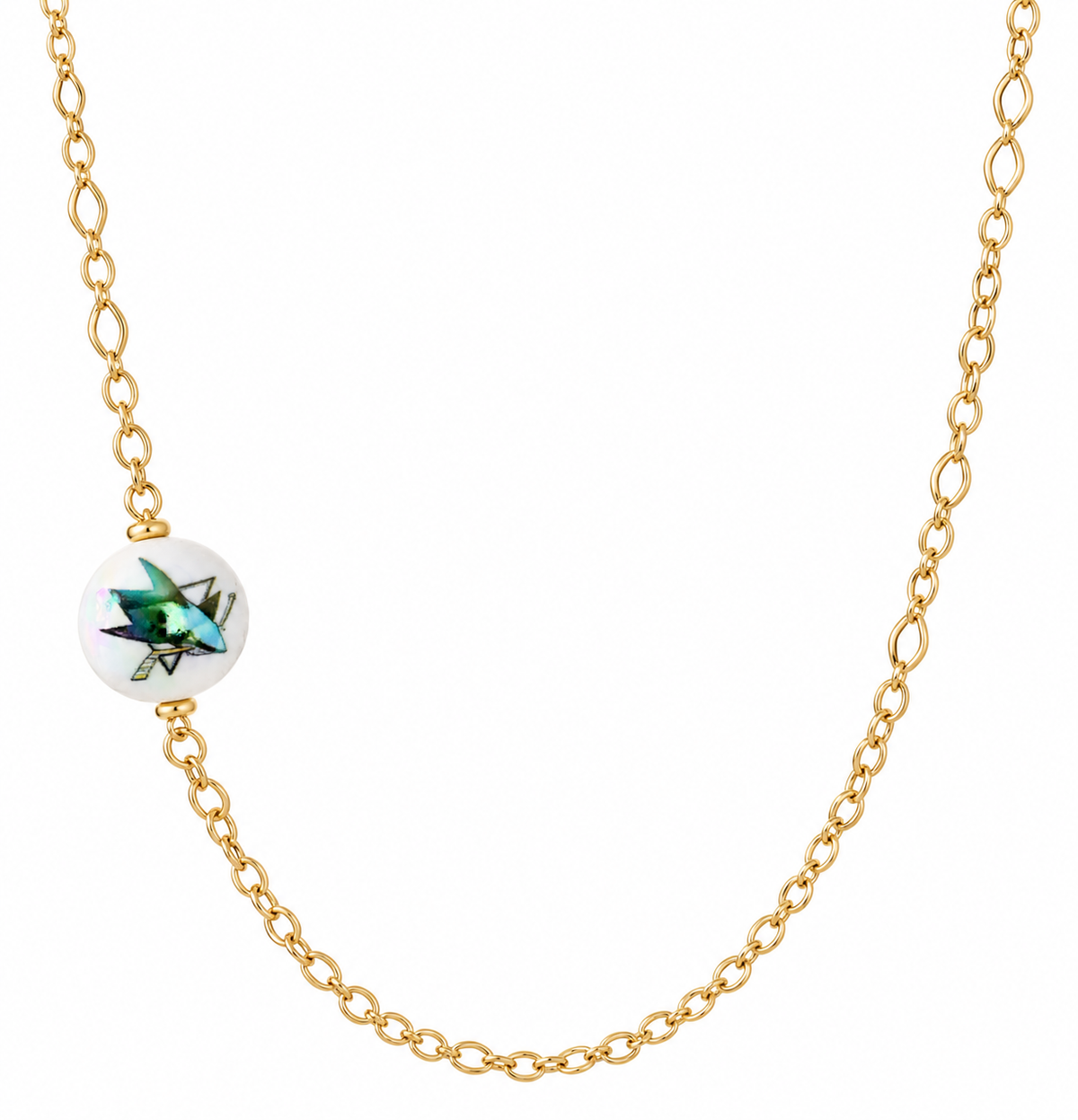 Sharks Fin-tastic Gold Necklace