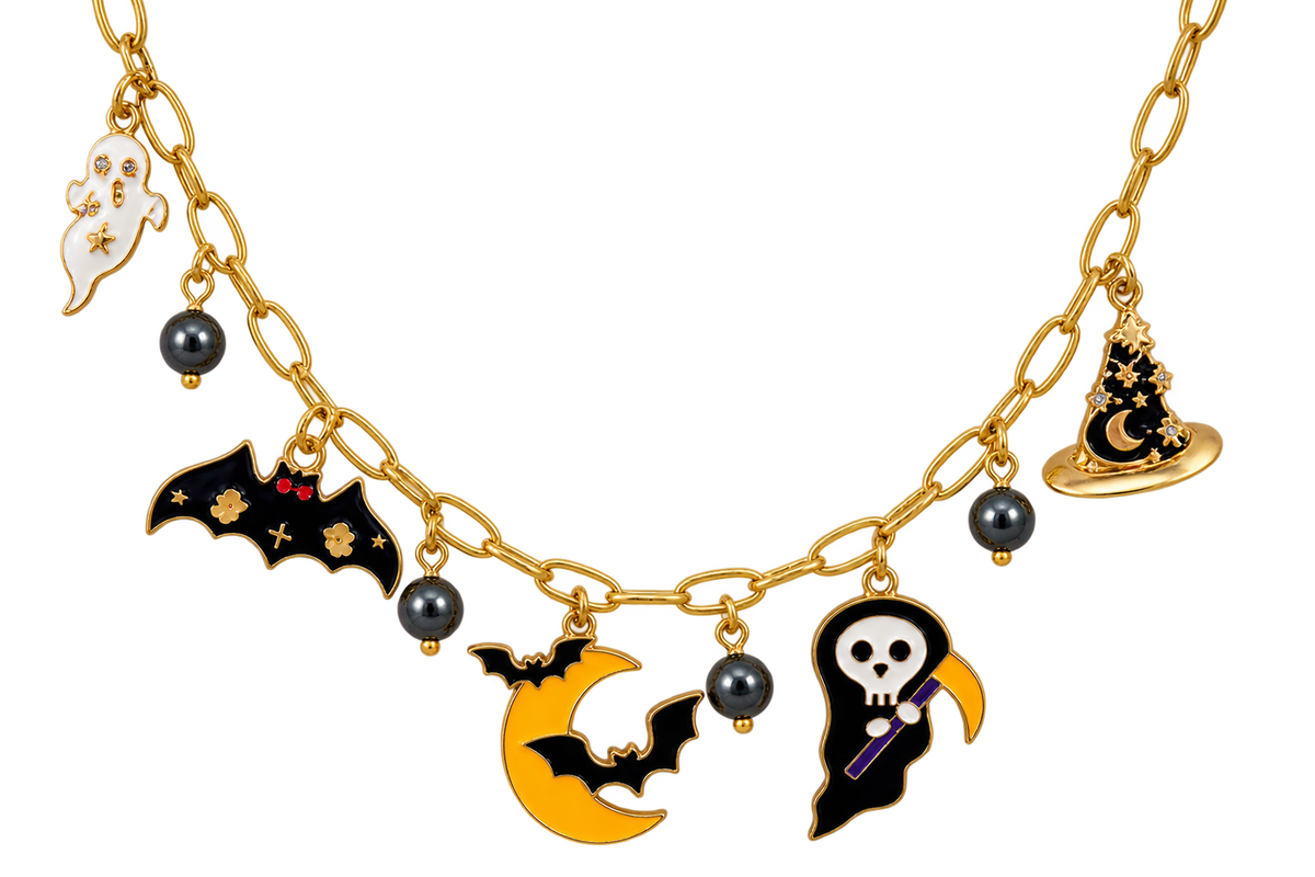 Midnight Magic Halloween Charm Necklace