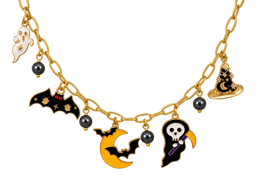 Midnight Magic Halloween Charm Necklace