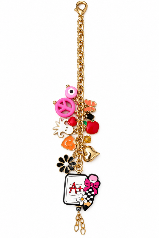 The A+ Teacher Charm Chain