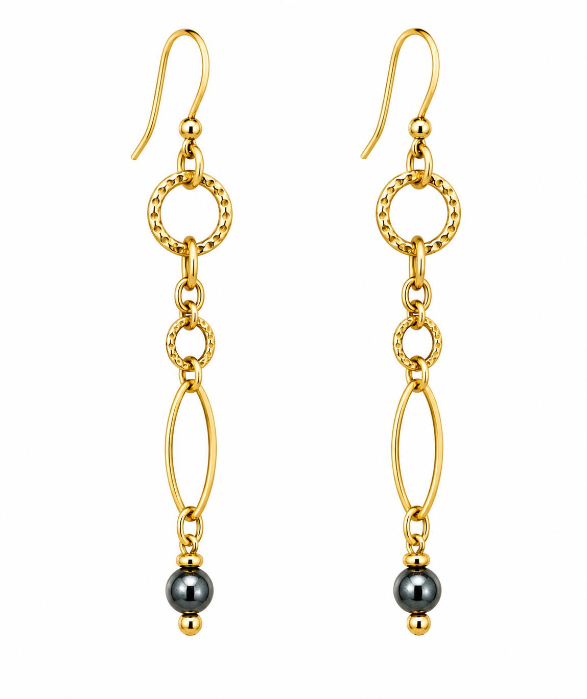 Midnight Pearl Drop Earrings
