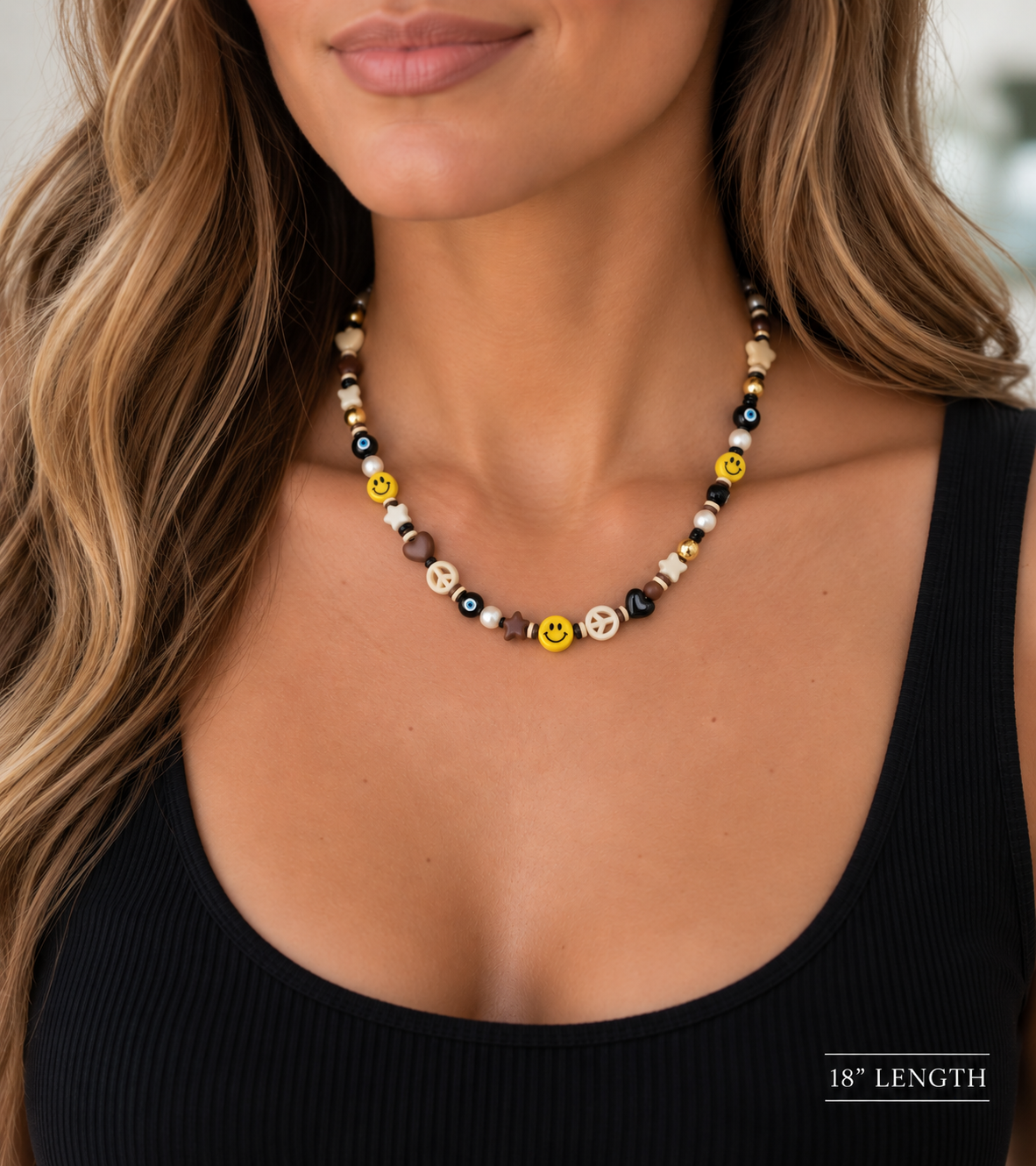 Smiley & Spice Beaded Necklace