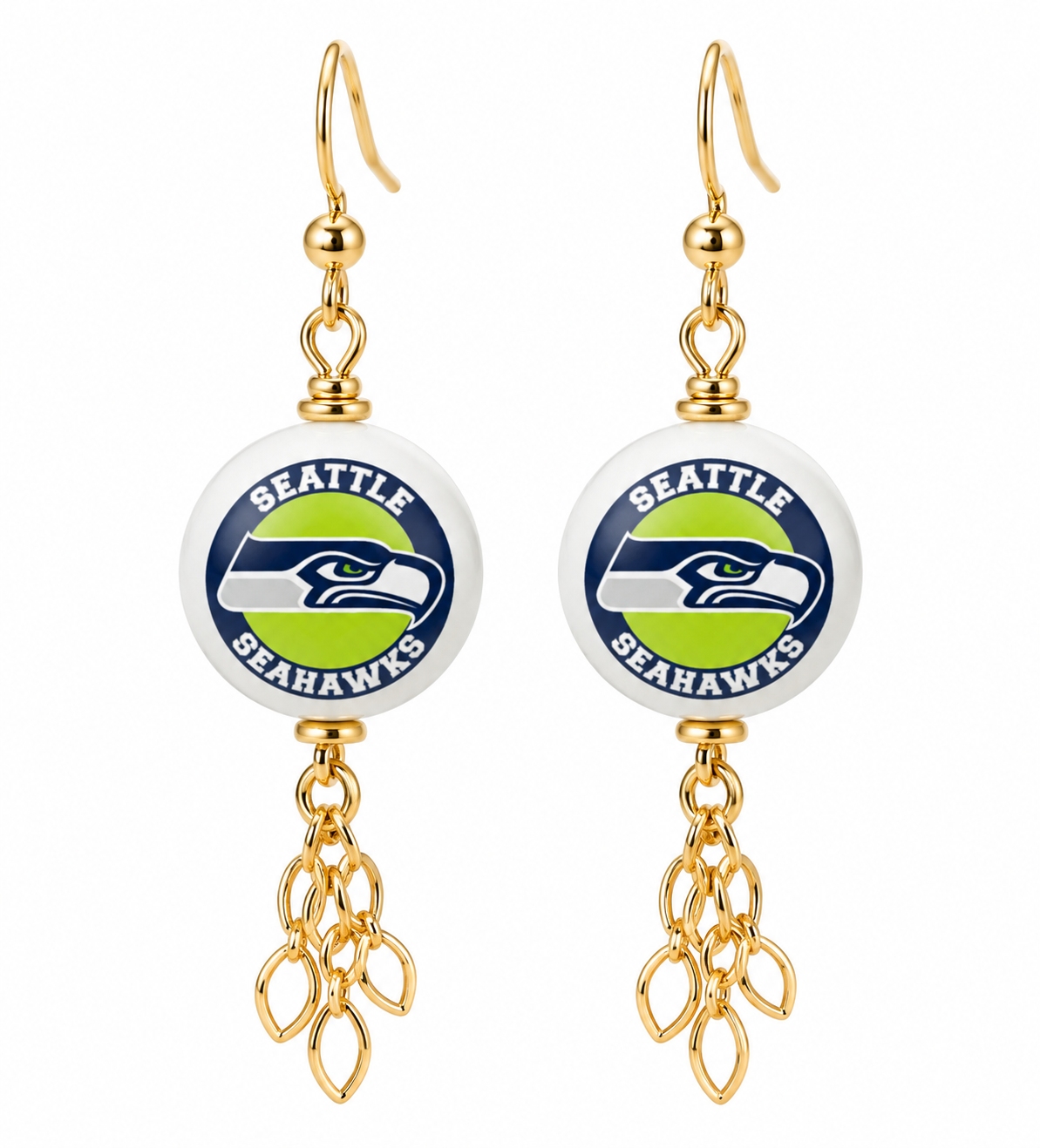 Seahawks Game Day Glam Tassel Earrings