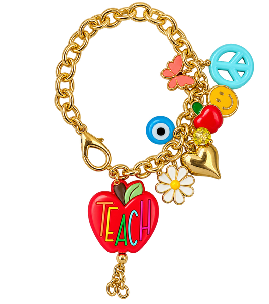 A+ Teacher Charm Bracelet