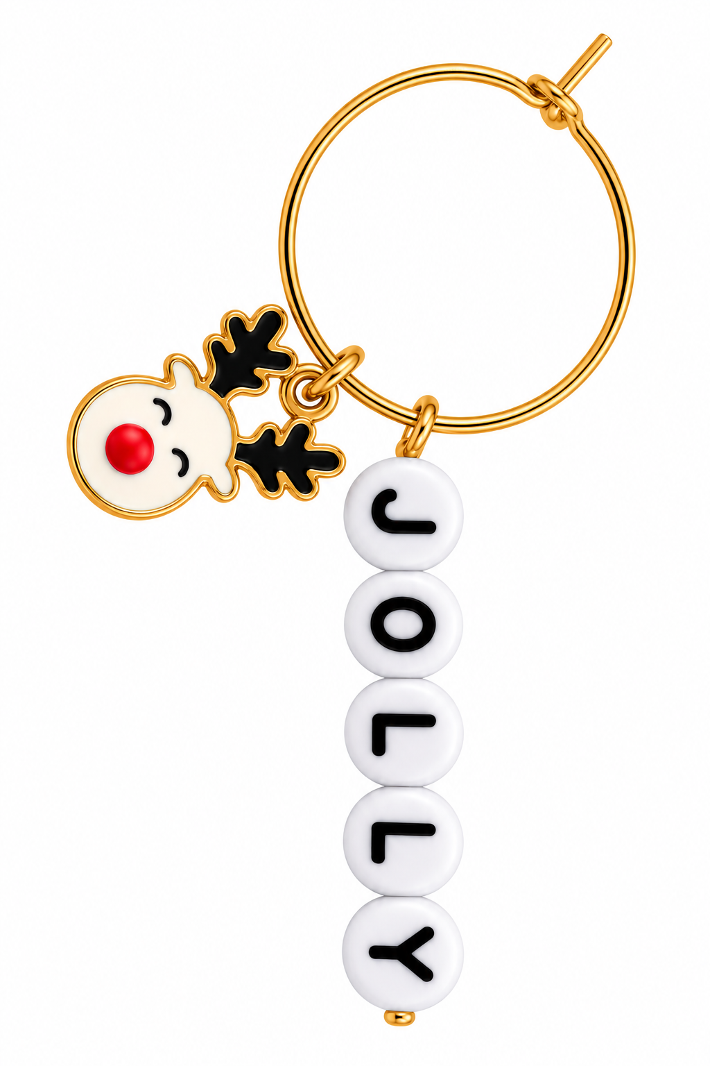 Jolly Rudolph Wine Charm
