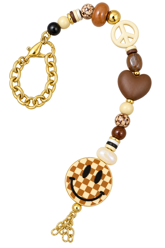 Checkered & Charmed Bag Charm