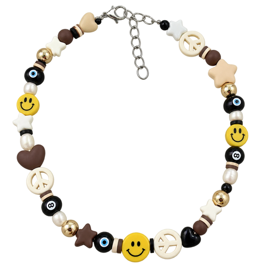 Smiley & Spice Beaded Necklace