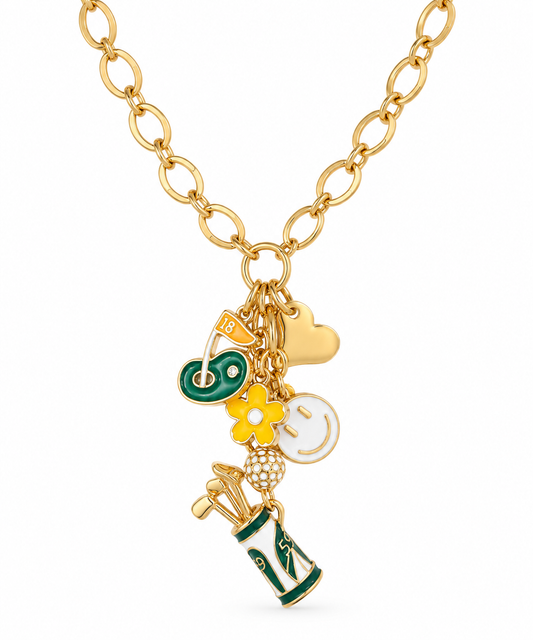 Tee Time & Sunshine Charm Necklace