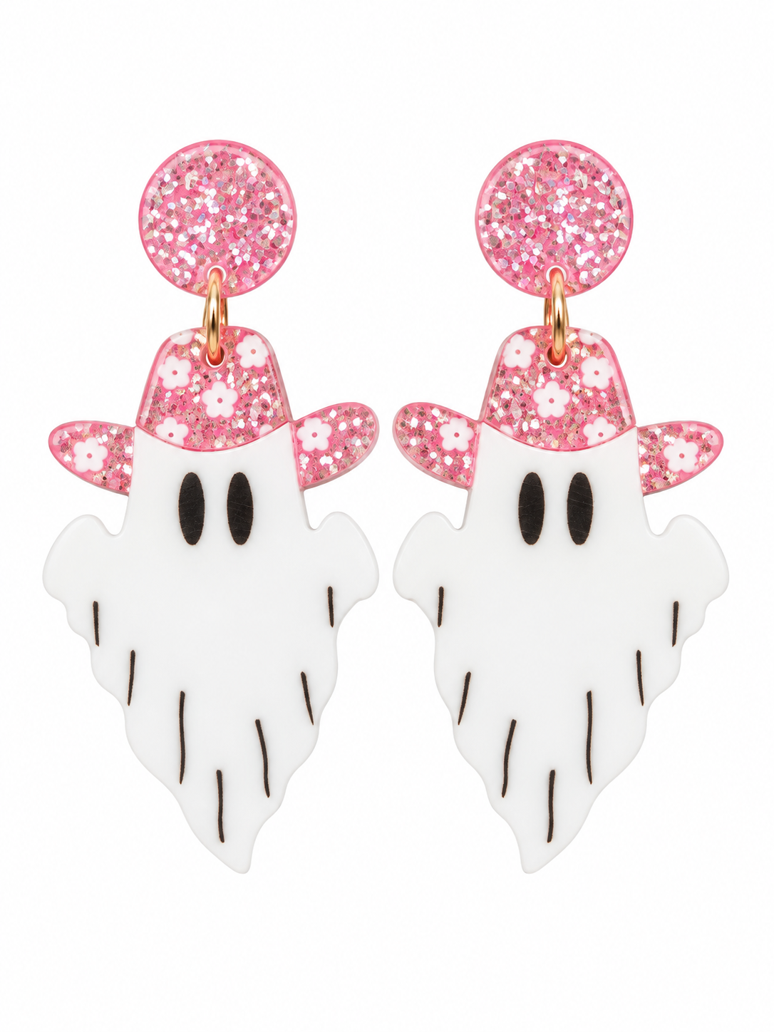 Pink Rodeo Ghost Earrings