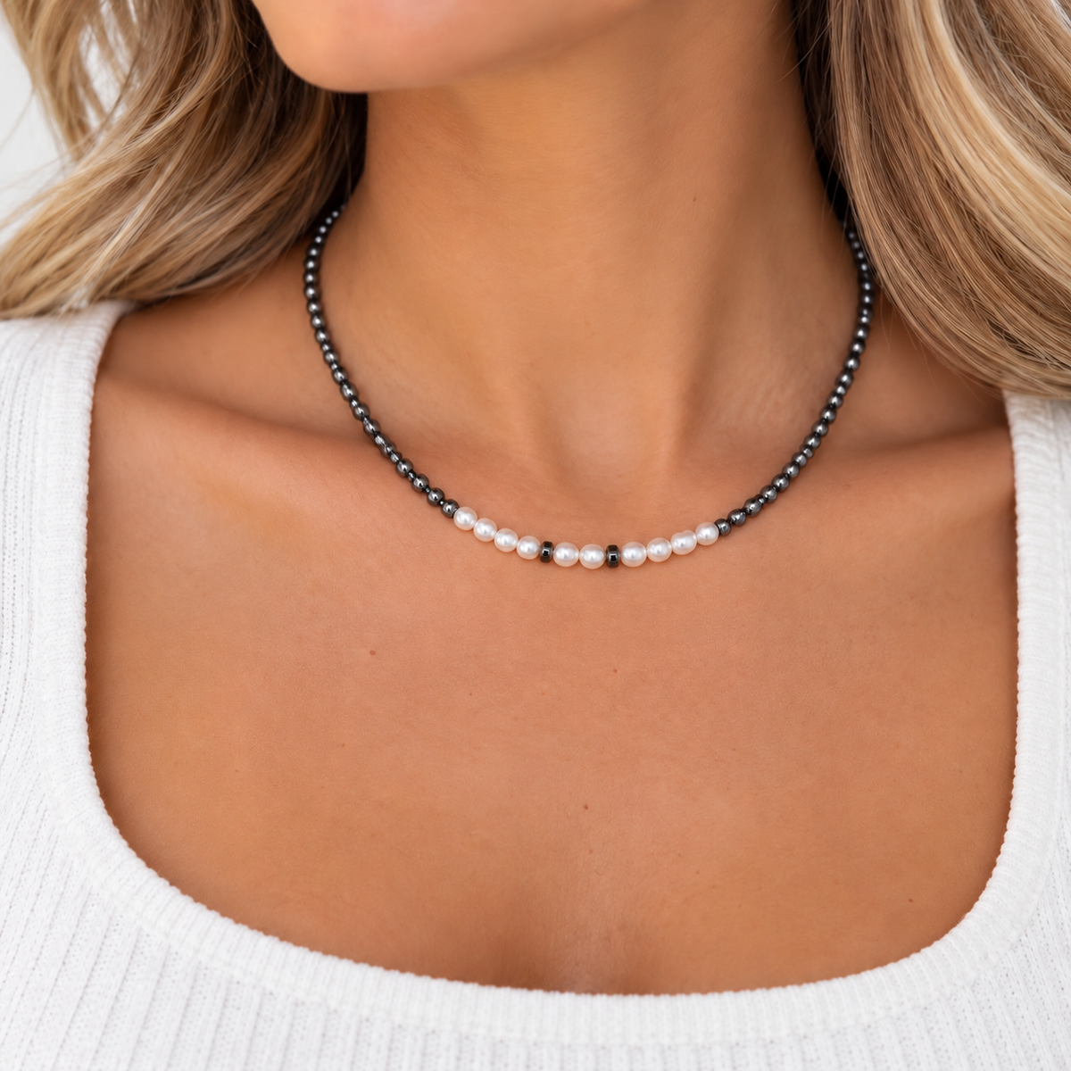 The Petite Pearl Beaded Necklace