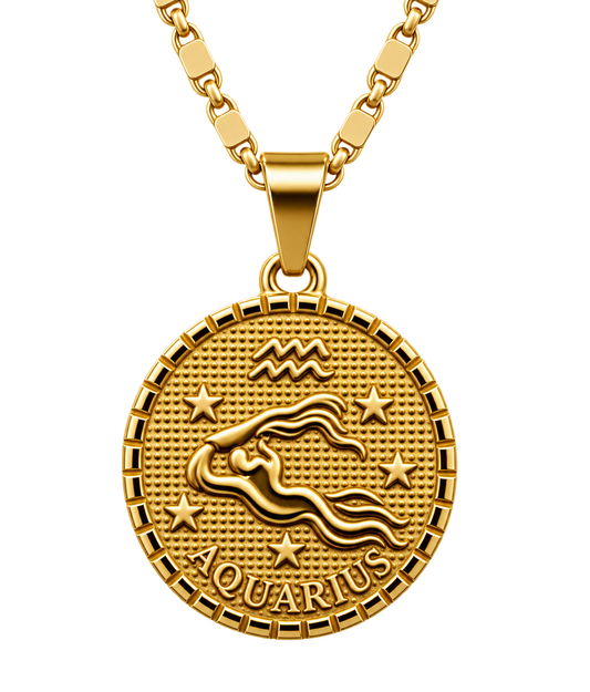 Aquarius Zodiac Necklace
