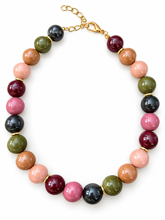 Autumn Muse Beaded Necklace
